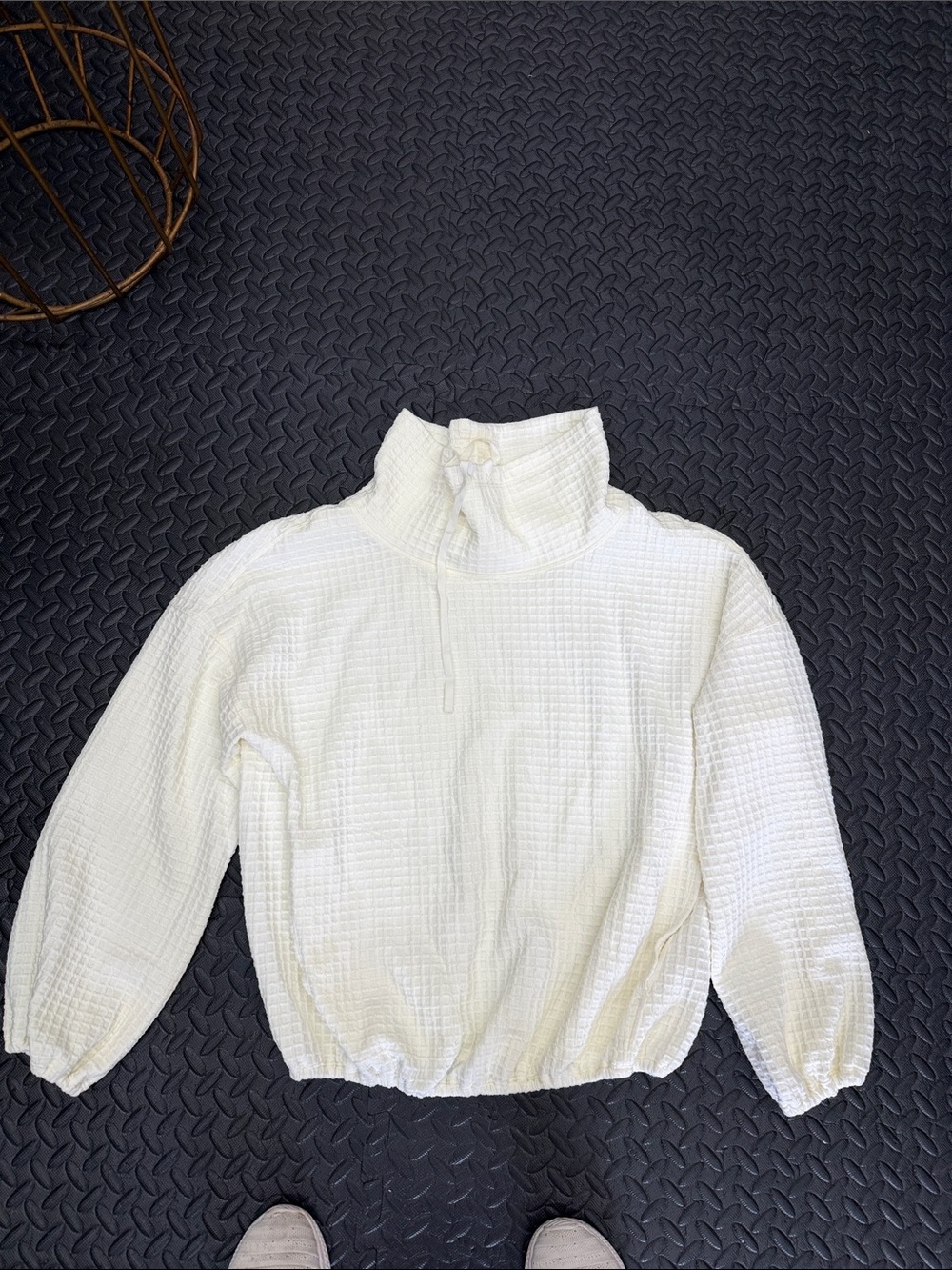 Max Studio White Cowl Neck Sweater